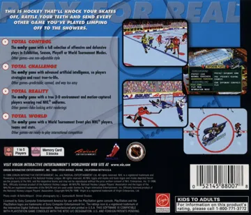 NHL Powerplay 96 (US) box cover back